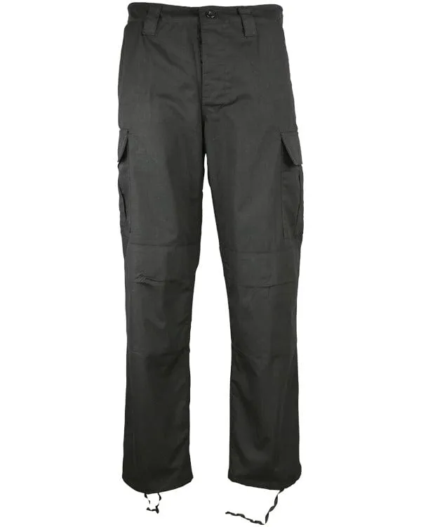 Kombat UK M65 BDU Ripstop Combat Trousers Black