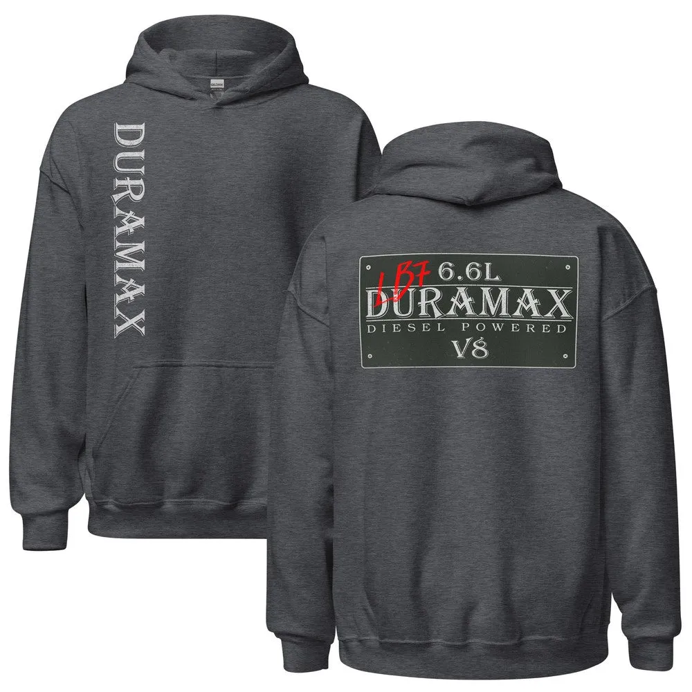 LB7 Duramax Hoodie Sweatshirt -Vintage Sign Double Sided Print