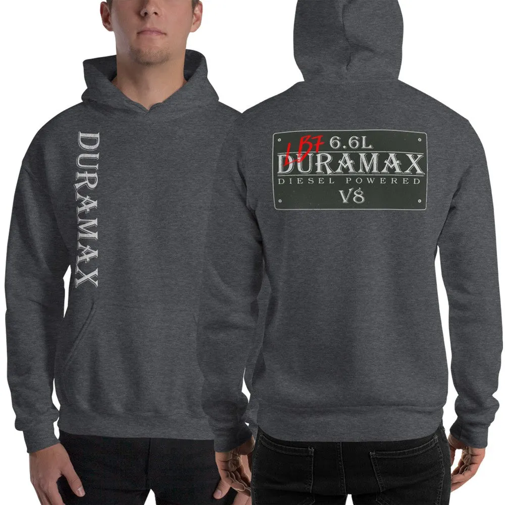 LB7 Duramax Hoodie Sweatshirt -Vintage Sign Double Sided Print