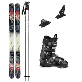 Line Honey Badger TBL Skis Adult 2024 (Marker Squire 11 Binding) with Dalbello DS MX 70 W GW Womens Boots Ski Package