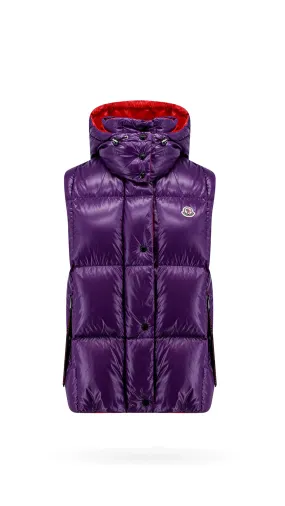 Luzule Down Vest - Purple/Red