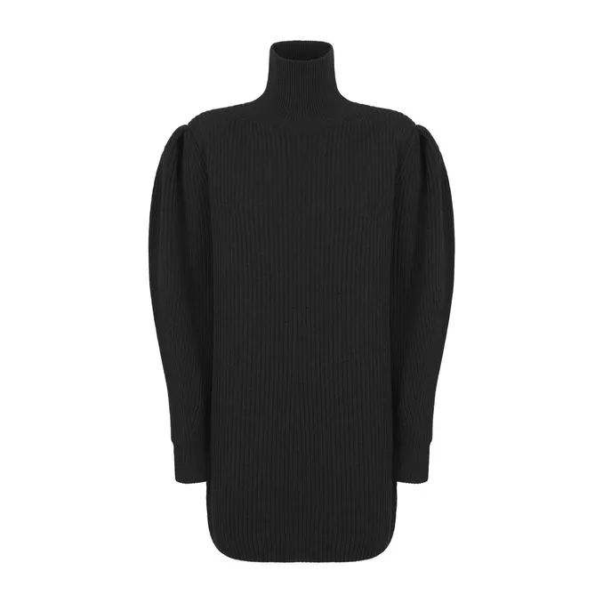 MARIA ANTONIETTA KNIT DRESS Woman Black