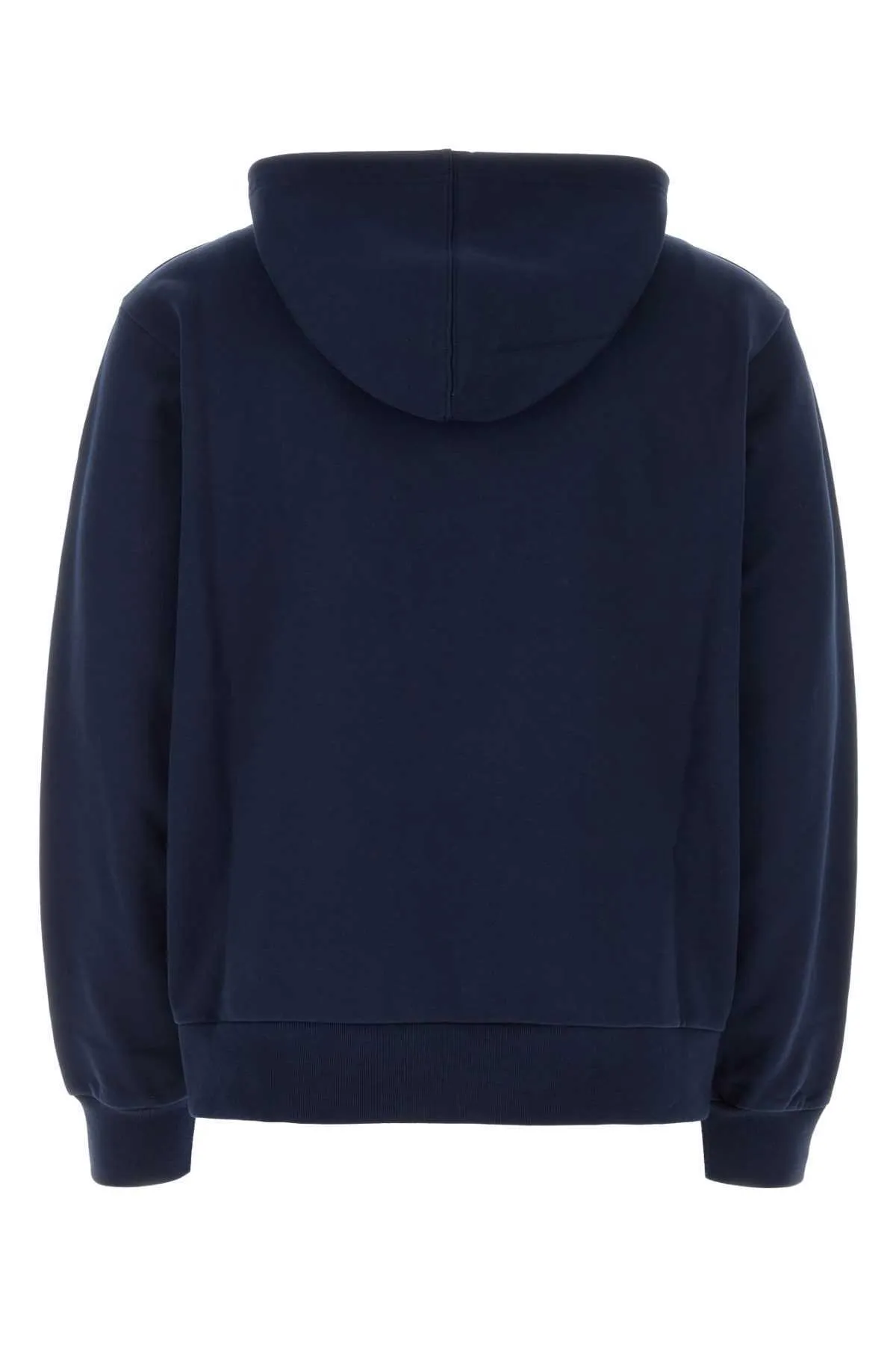 MARNI  |Blue bio cotton hoodie with mini Marni print