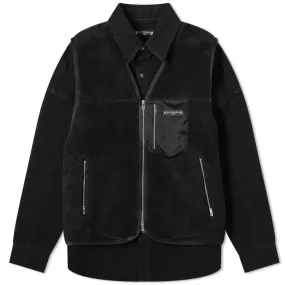 MASTERMIND WORLD Fleece Vest Shirt JacketBlack