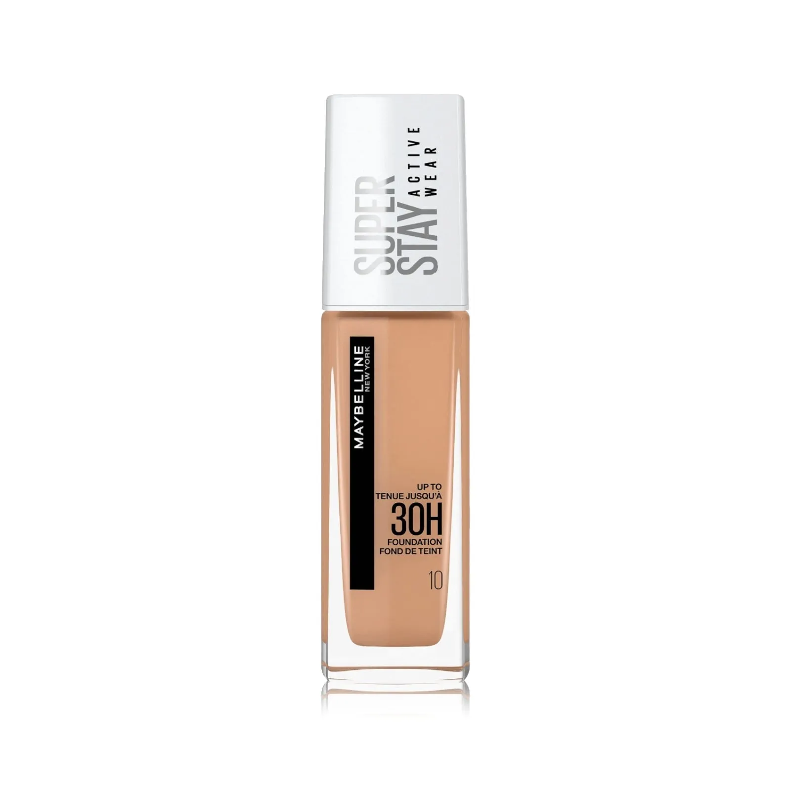 Maybelline New York Super Stay Active Wear Waterproof Foundation Shade No. 10 Ivory 30ml