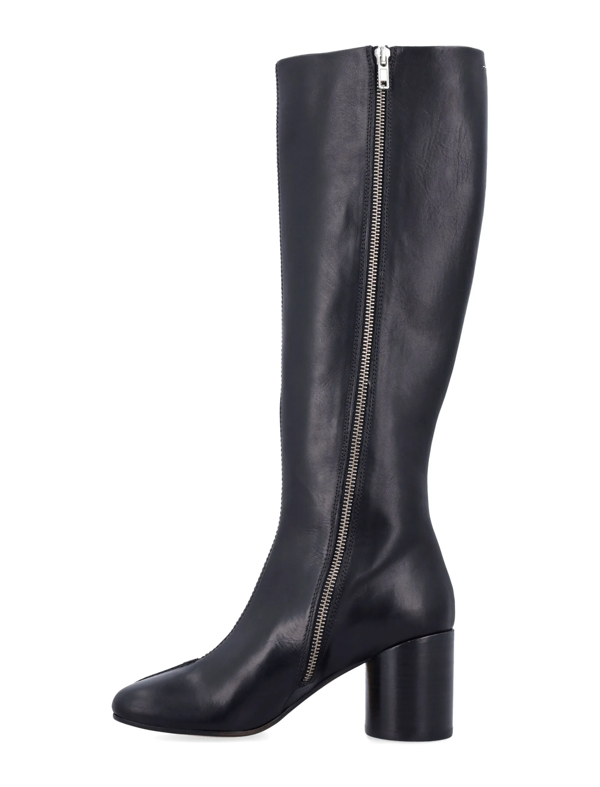 MM6 MAISON MARGIELA Knee-High Smooth Leather Bootie