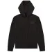 Moncler Rubber Logo Patch Full Zip-Up Hoodie Black