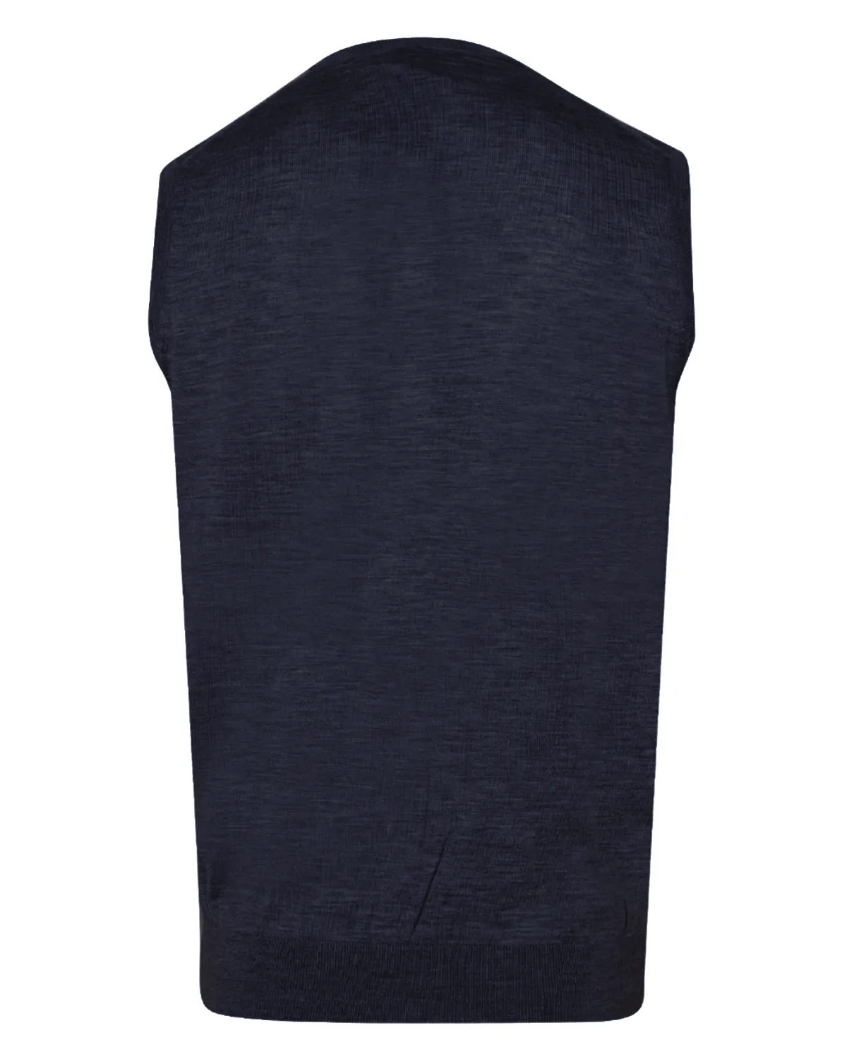 Navy Blue Cashmere and Silk Blend Vest