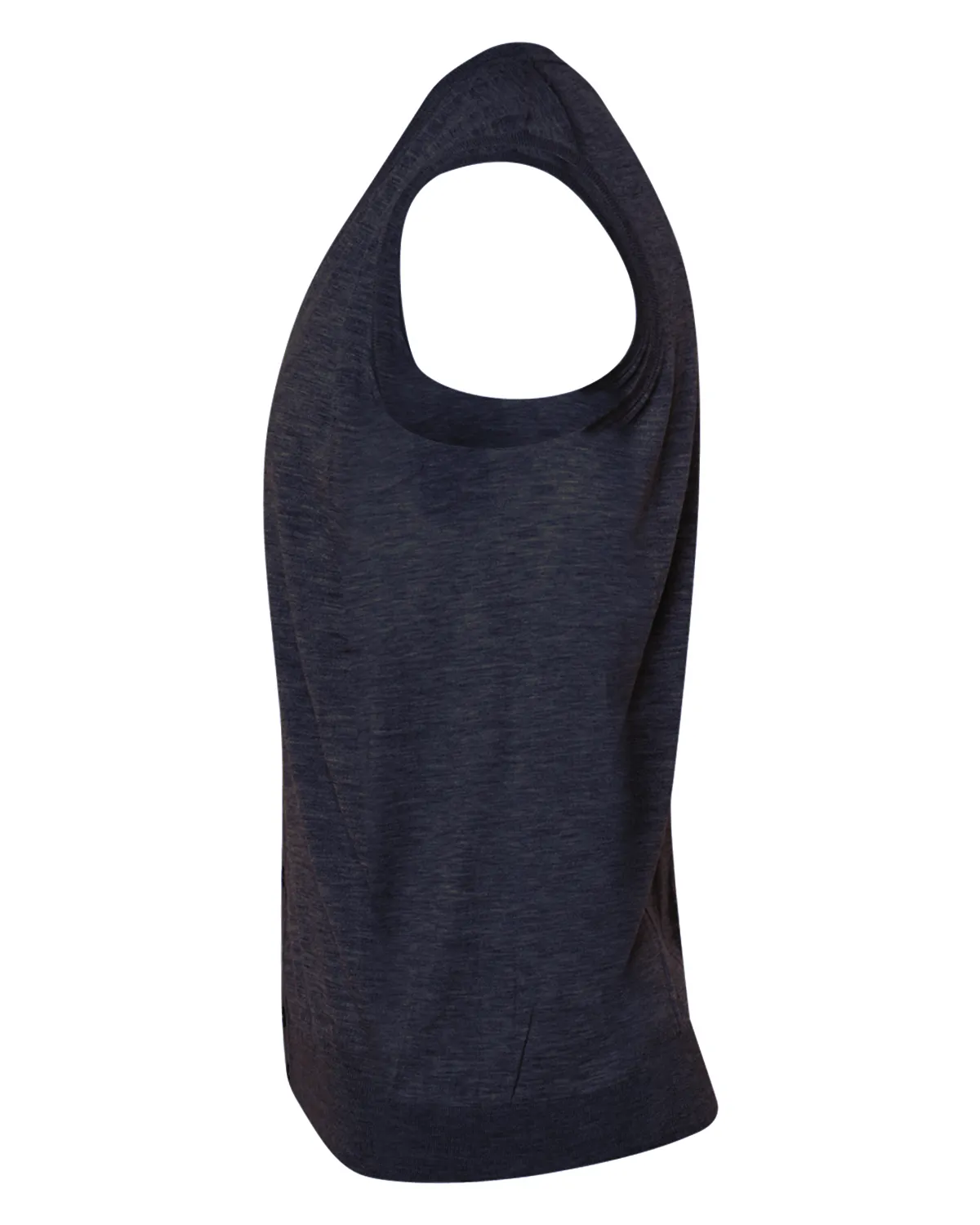 Navy Blue Cashmere and Silk Blend Vest