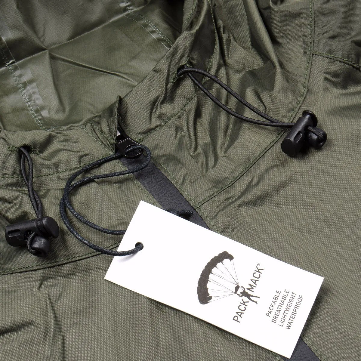 Packmack - #300 Parka Full Zip Raincoat - Olive Drab