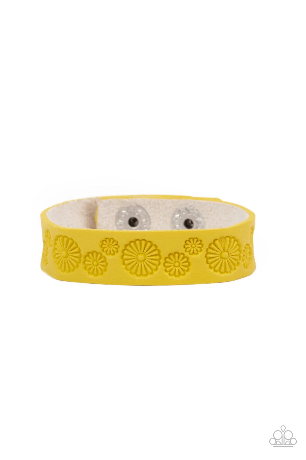 Paparazzi Follow The Wildflowers - Yellow Bracelet