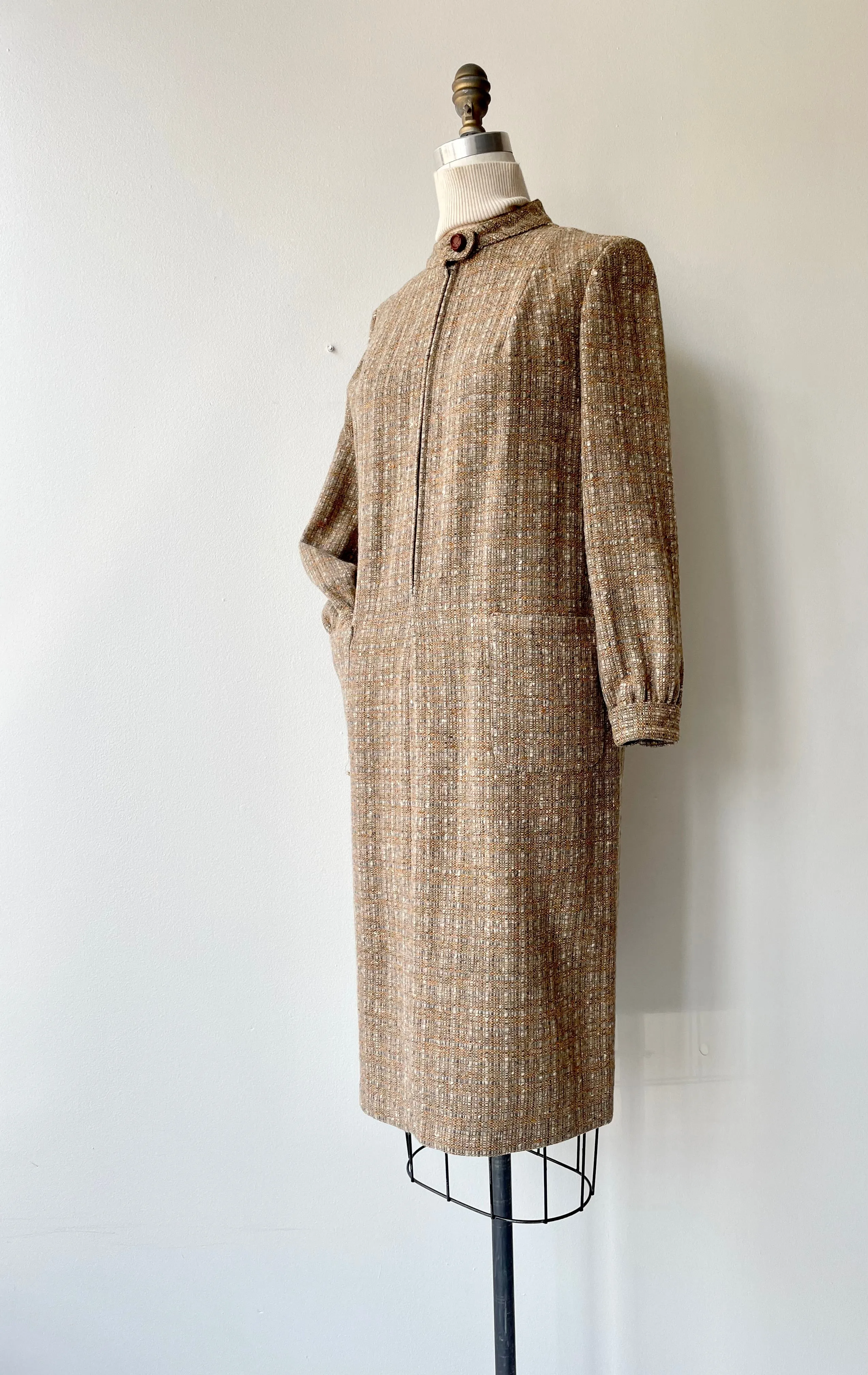 Pendleton 1970s Tweed Tunic Dress