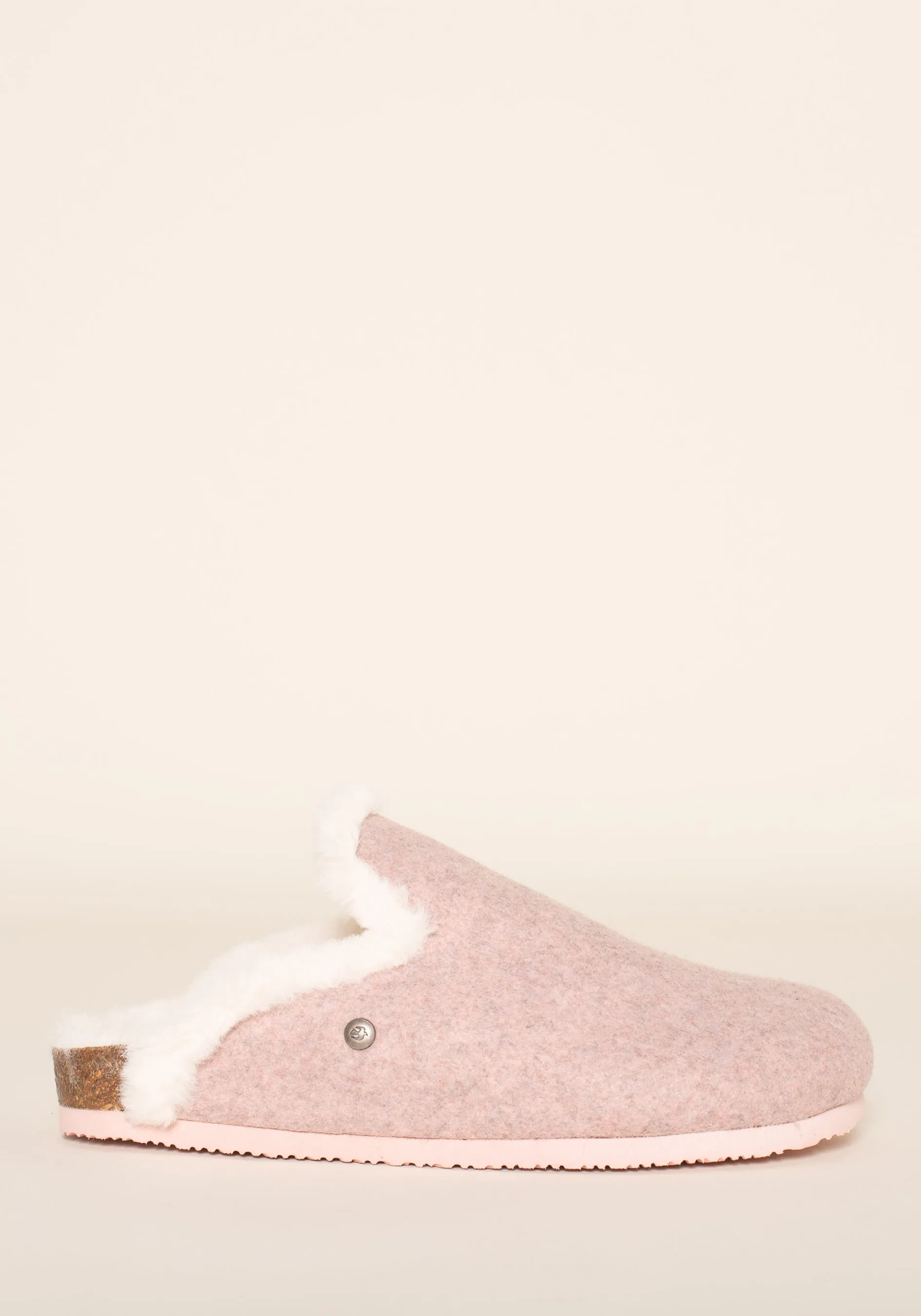 Pink Felt  Slipper