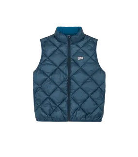 QUILTED LIGHTWEIGHT DOWN VEST - TEAL