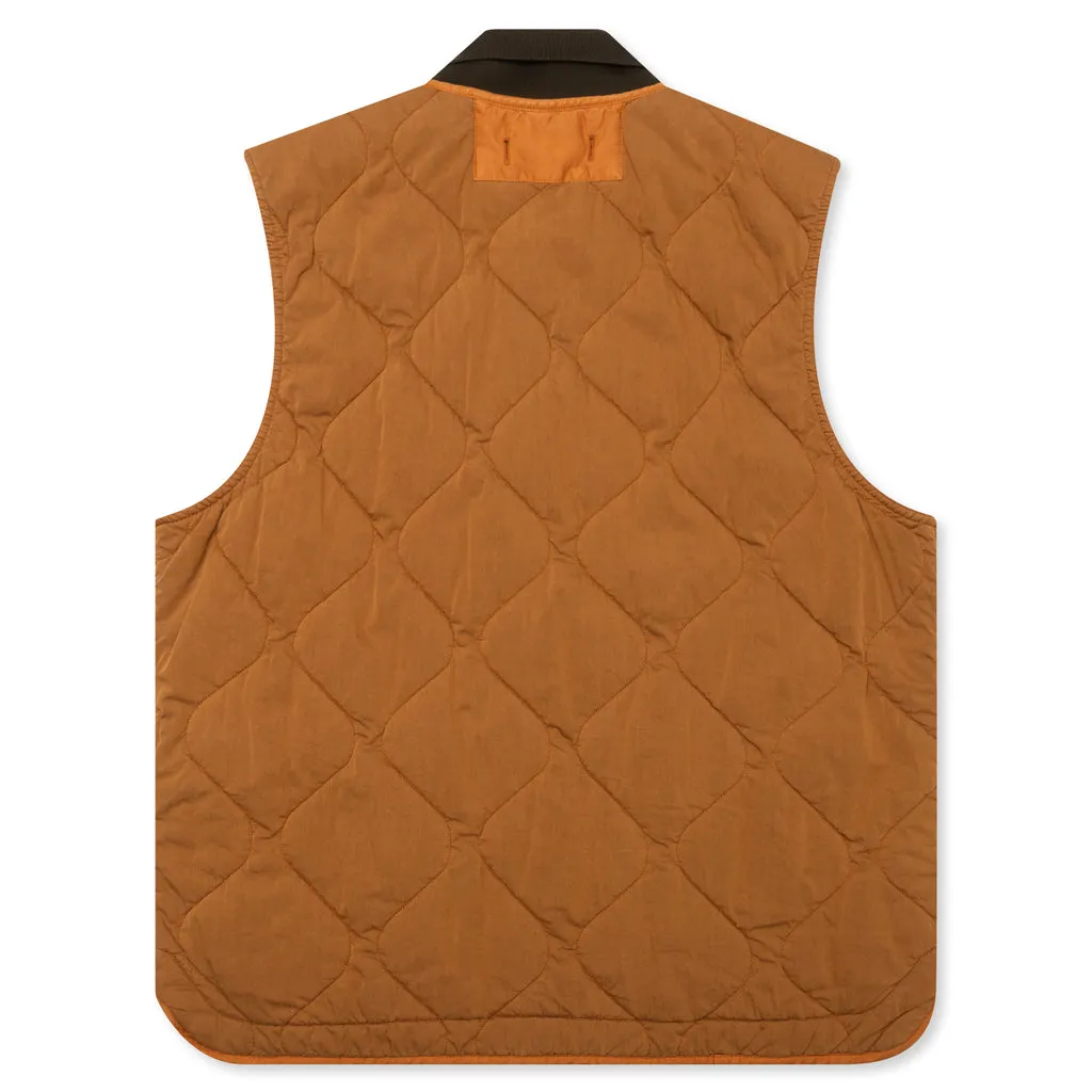 Quilted Vest - Rust