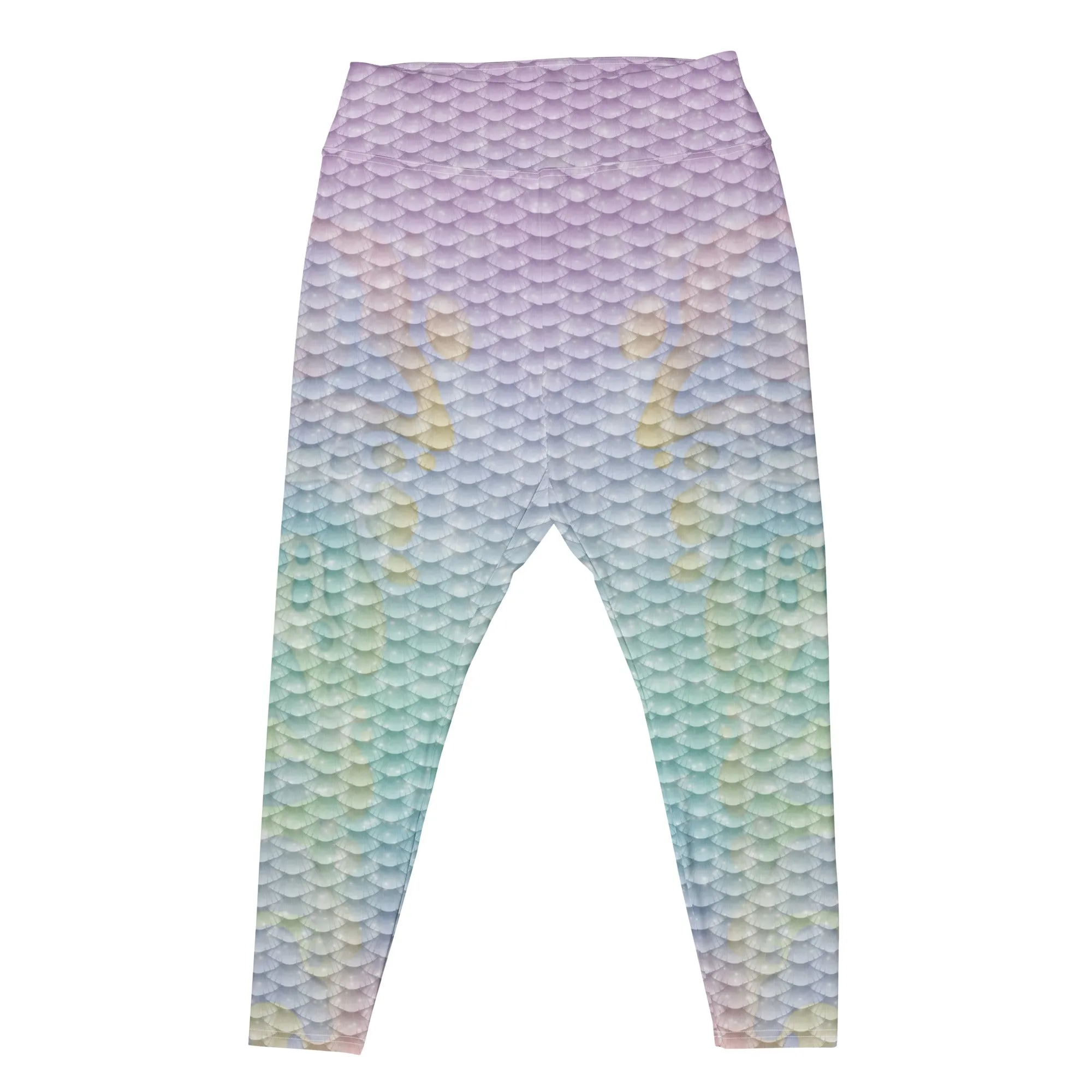 Rainbow Starfish Plus Size Merfolk Leggings