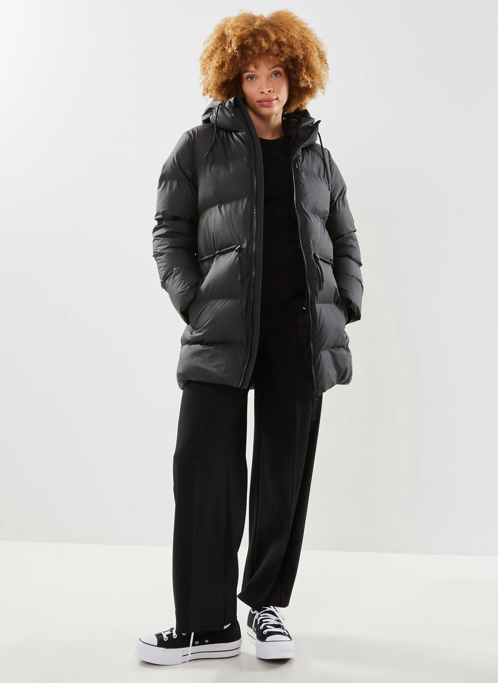 Rains W Alta Puffer Parka - Nero