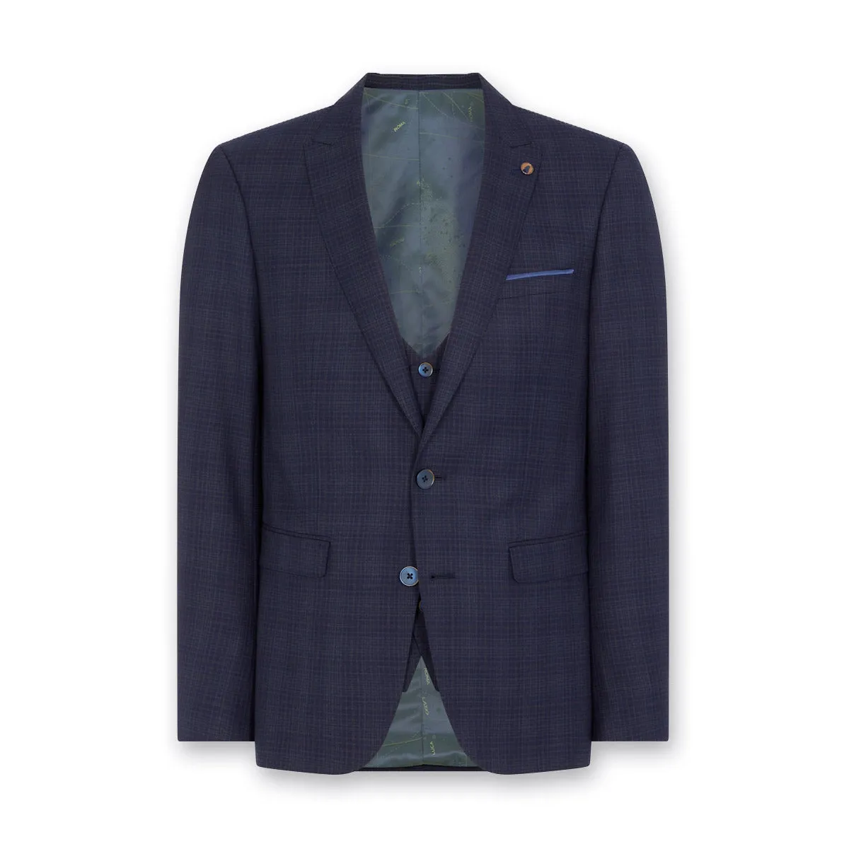 Remus Uomo - 3 Piece Lanito X-Slim Suit in Navy