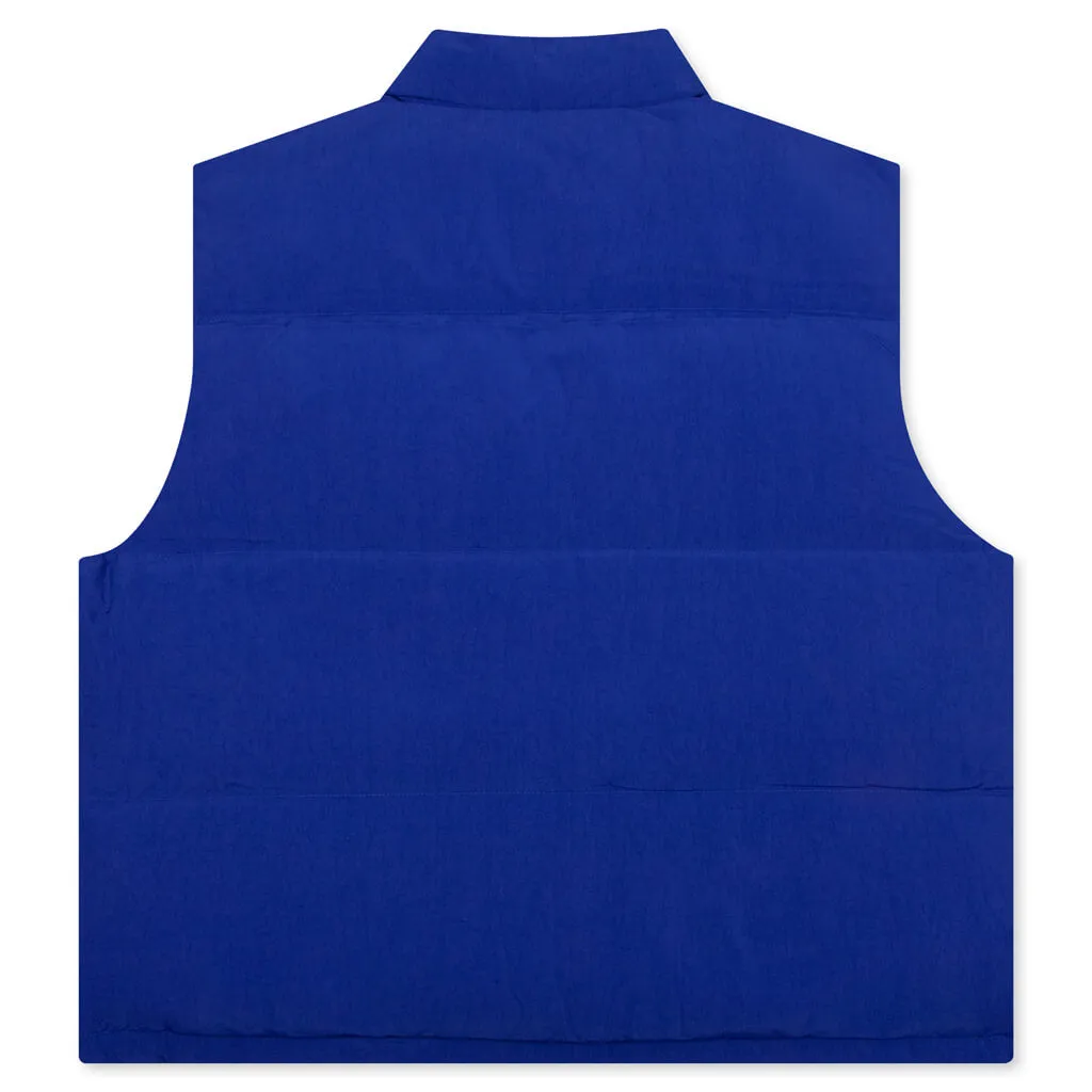 Reverse Down Workgear Vest - Royal