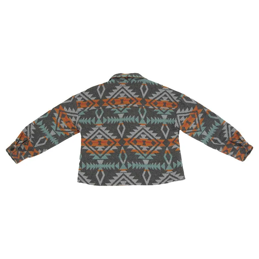 Rewash Women's Navajo Fleece Jacket Shirt