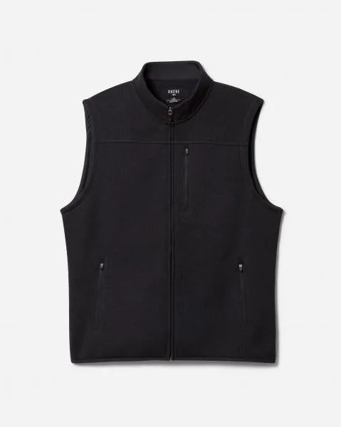 RHONE FLEECE VEST, BLACK