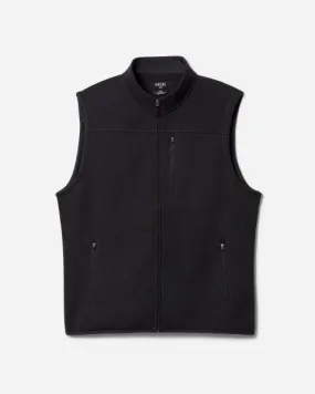 RHONE FLEECE VEST, BLACK