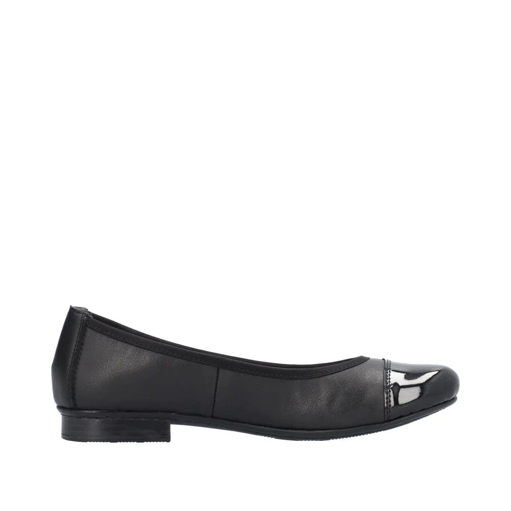 Rieker Black Slip On - 51998-00