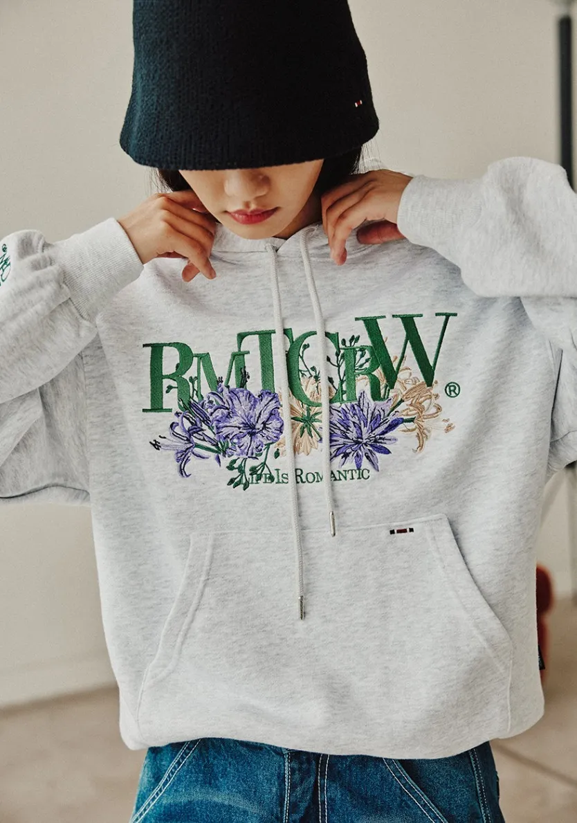 ROMANTIC CROWN  |[ROMANTIC CROWN]★RECENT LOGO FLOWER HOODIE