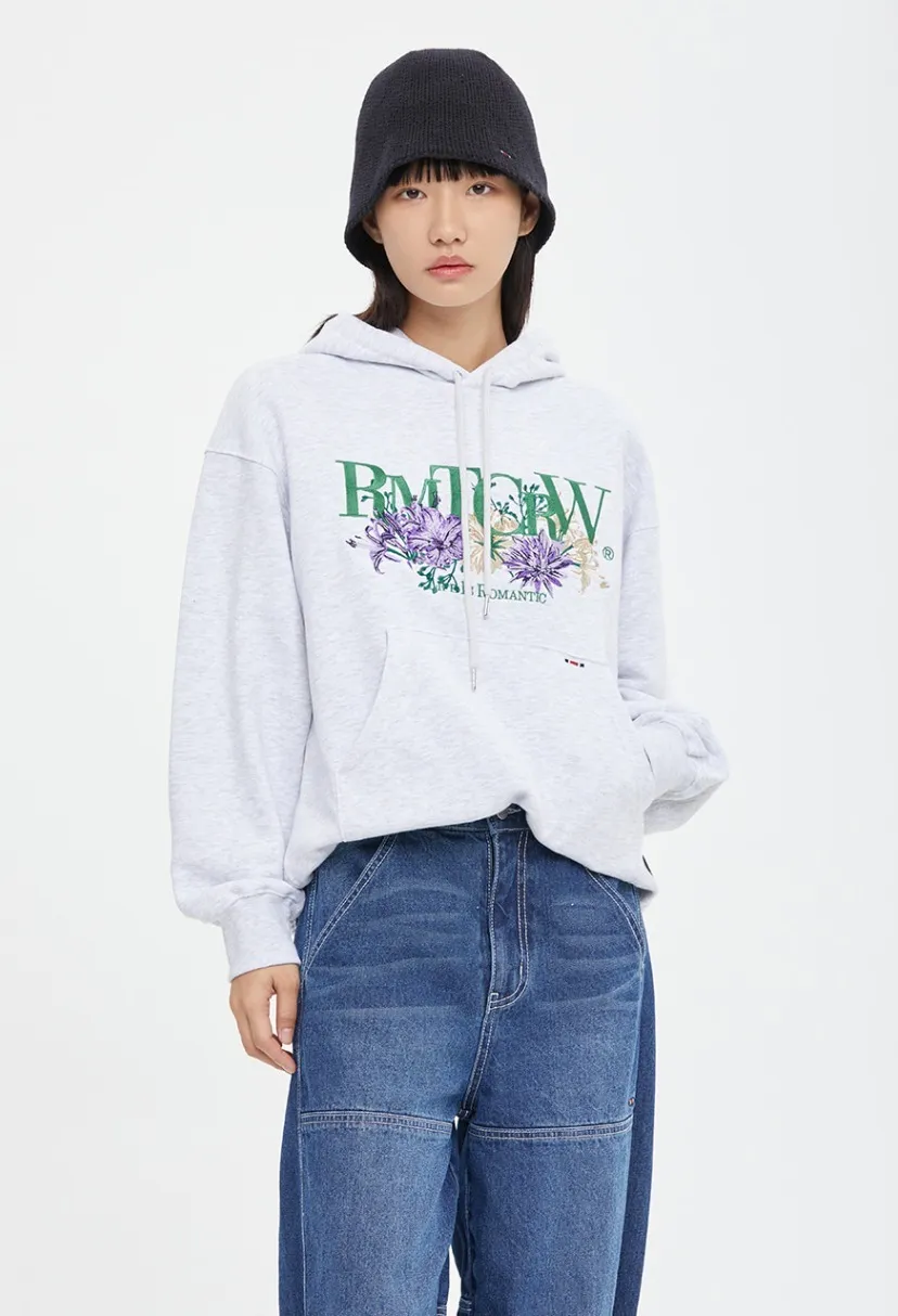 ROMANTIC CROWN  |[ROMANTIC CROWN]★RECENT LOGO FLOWER HOODIE