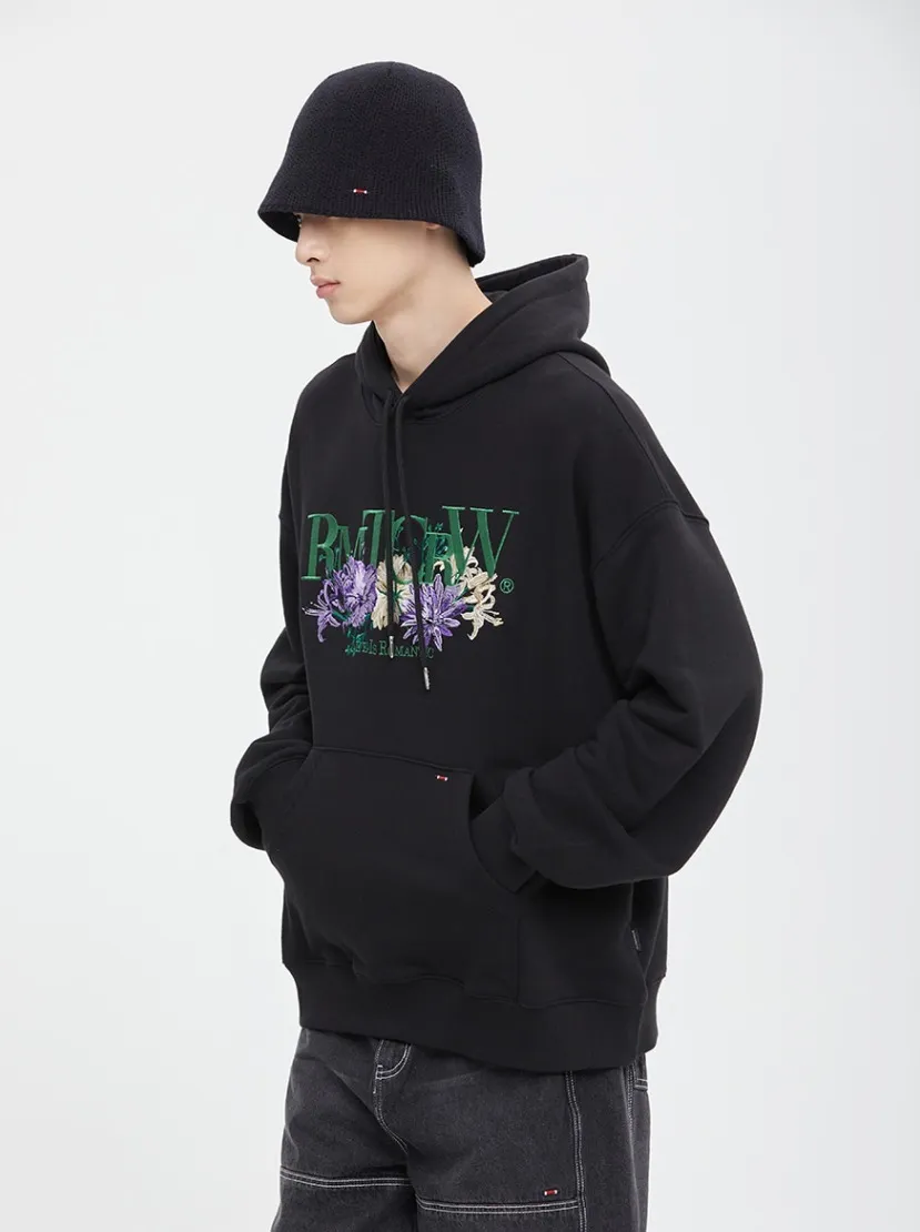 ROMANTIC CROWN  |[ROMANTIC CROWN]★RECENT LOGO FLOWER HOODIE