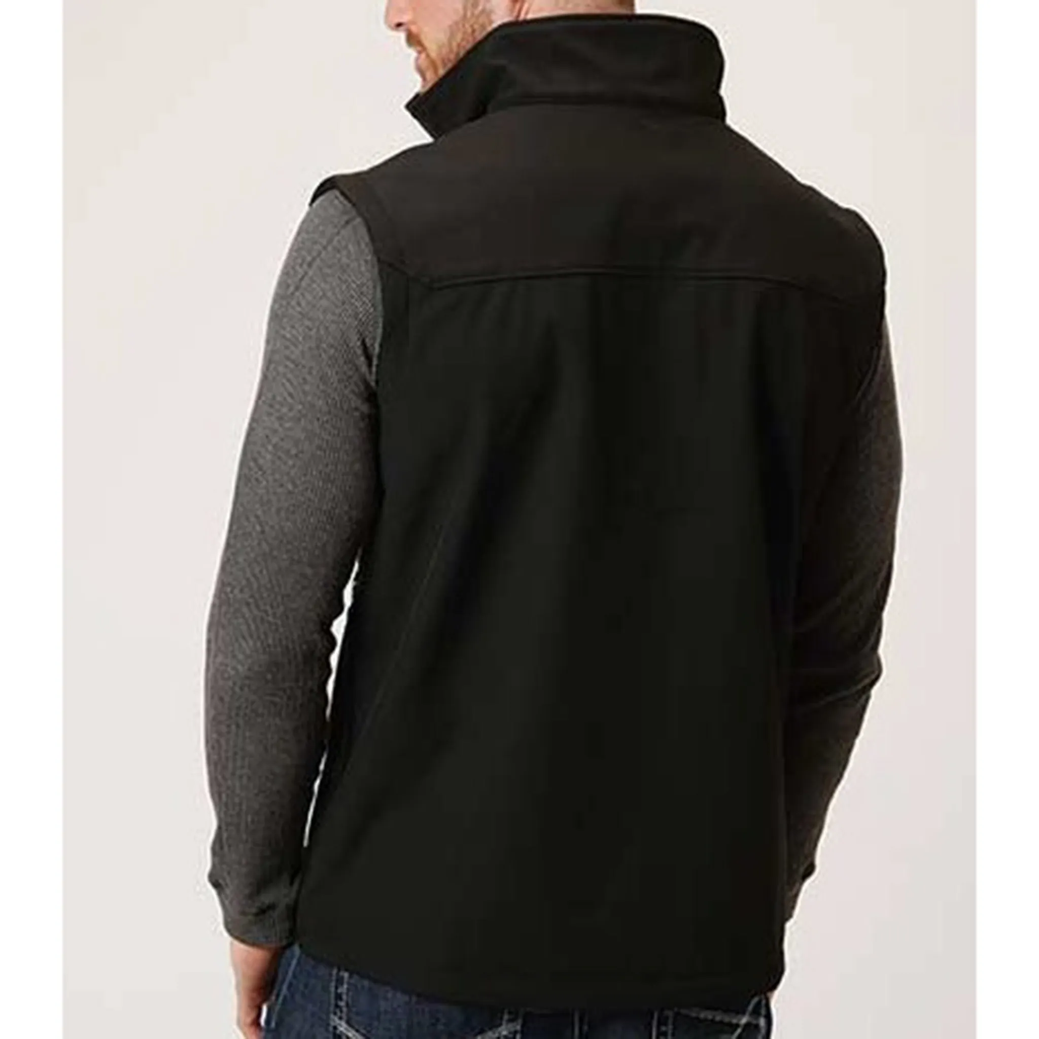 Roper Men's Black Softshell Vest