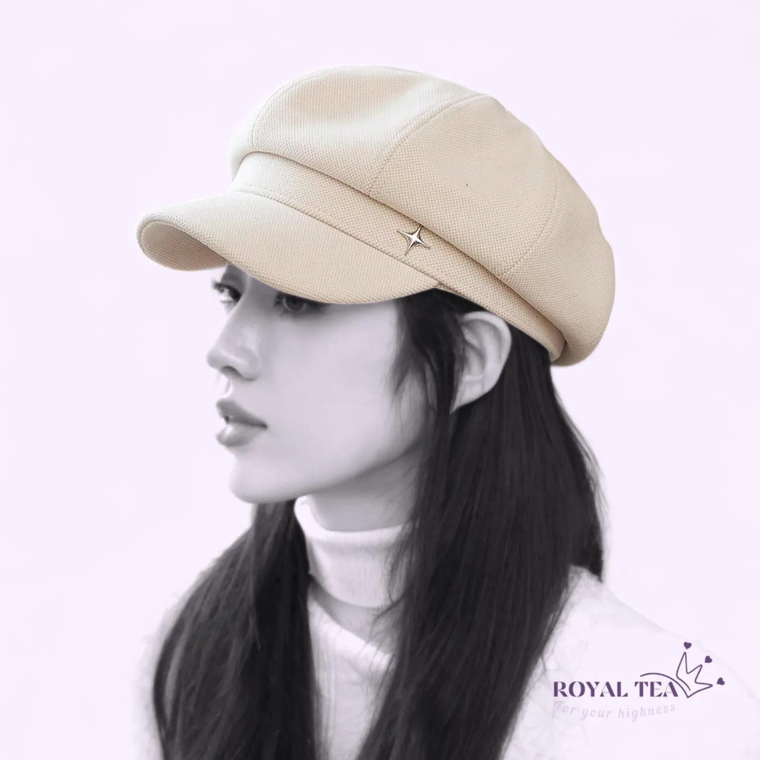 ROYALTEA  STRT Equestrian Duckbill Beret Cap