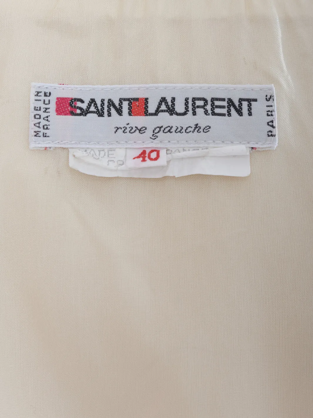 Saint Laurent Cream wool skirt