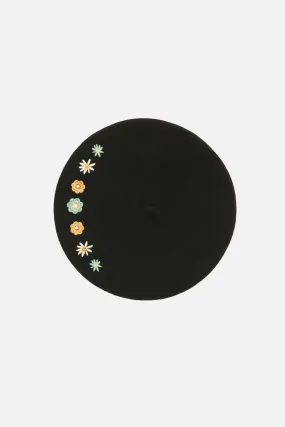 Sally Embroidered Beret