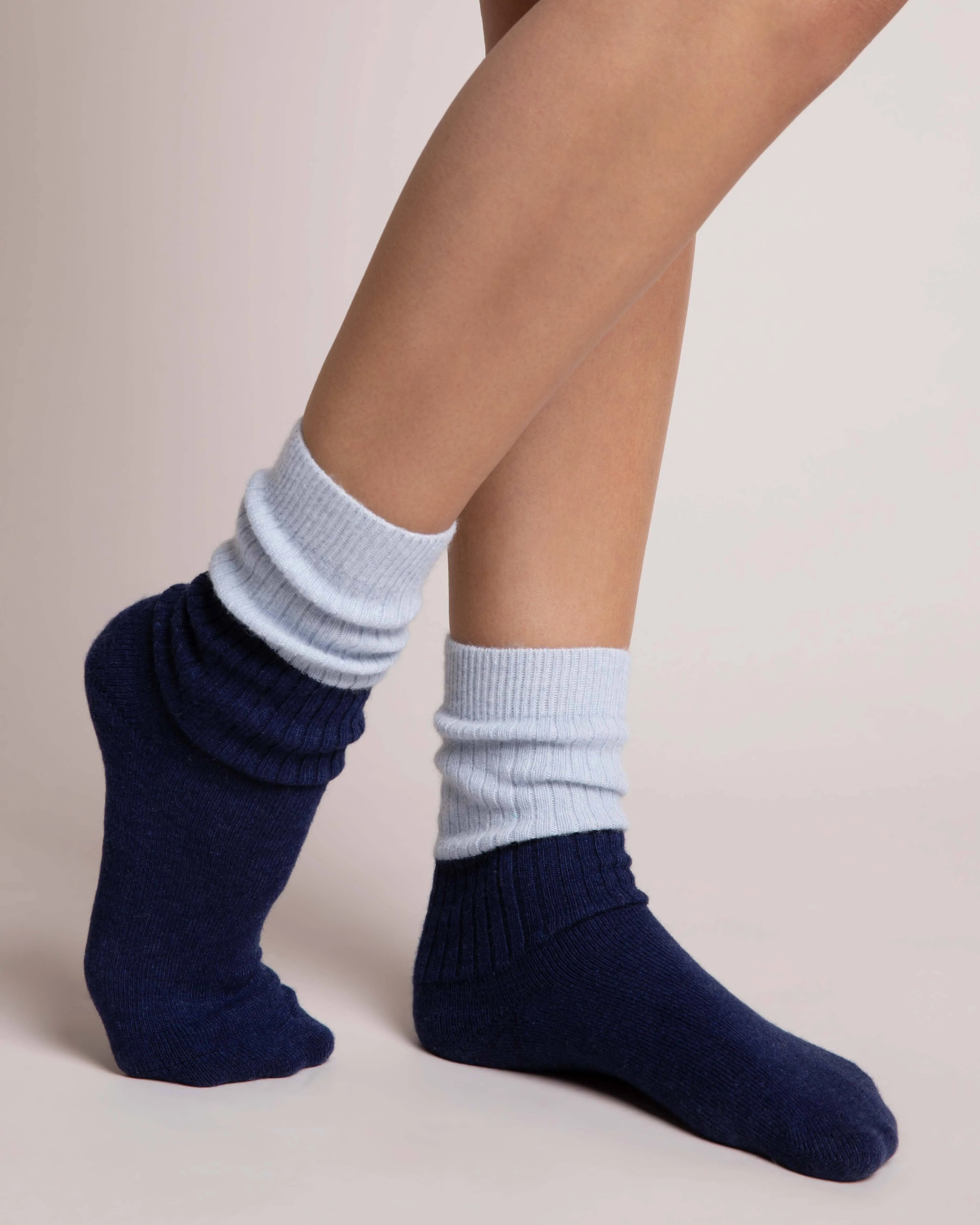 Sleep Socks Blue & Navy