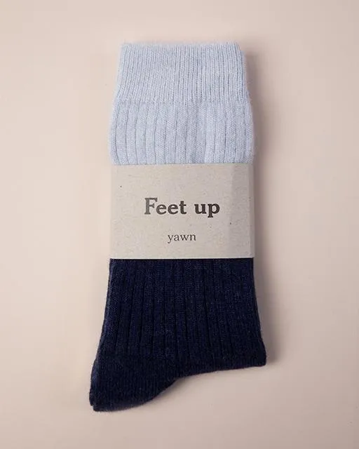 Sleep Socks Blue & Navy