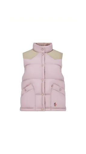 Sorapis Down Vest - Beige/Pink