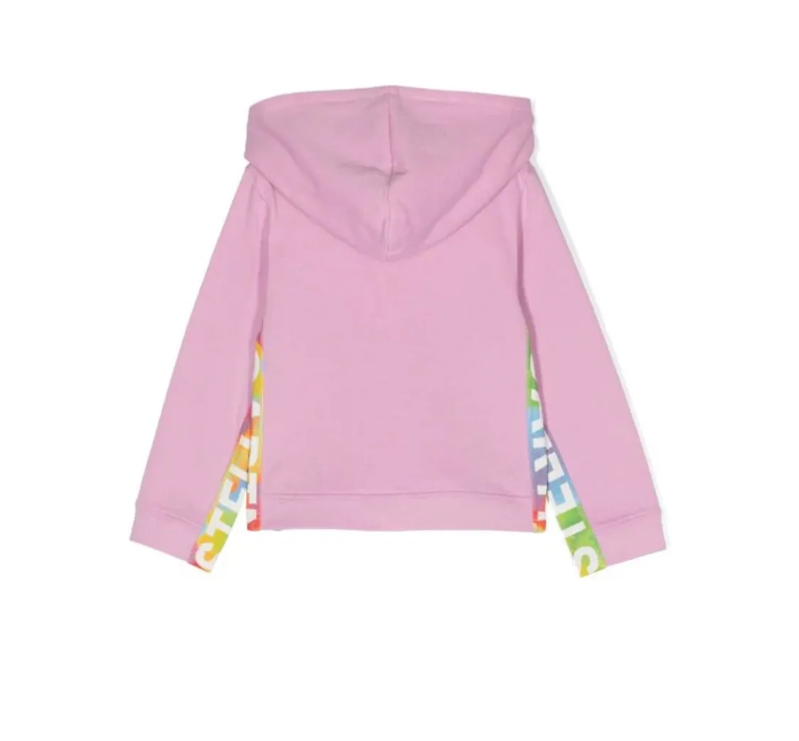 Stella McCartney Zip Up Hoodie w/ Rainbow Logo Tape