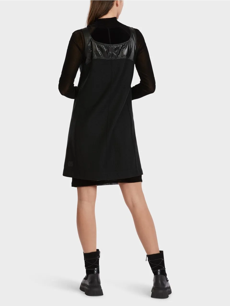 STRAPPY KNITTED WOOL DRESS