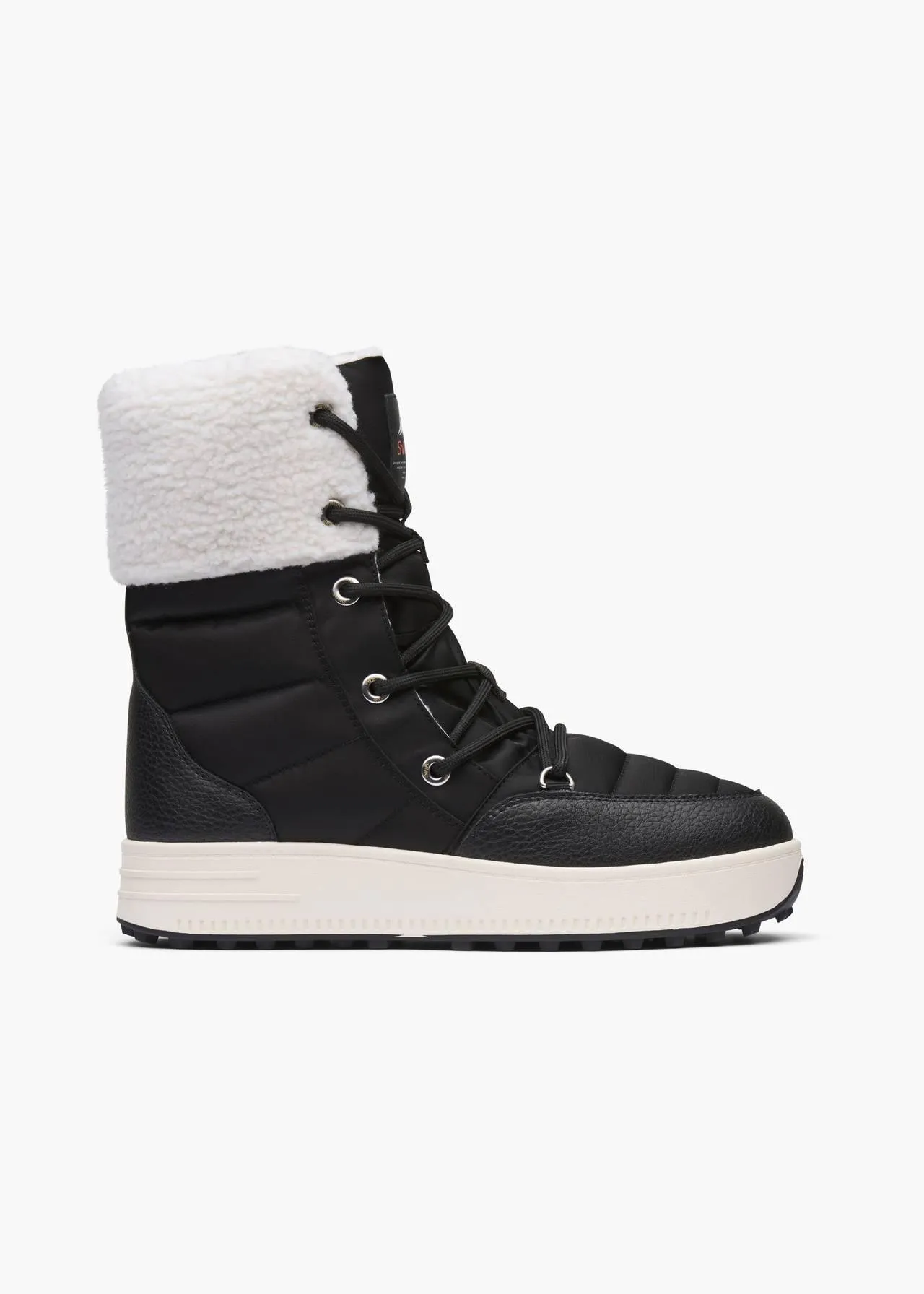 SWIMS - Women's Snow Runner High - Black/White