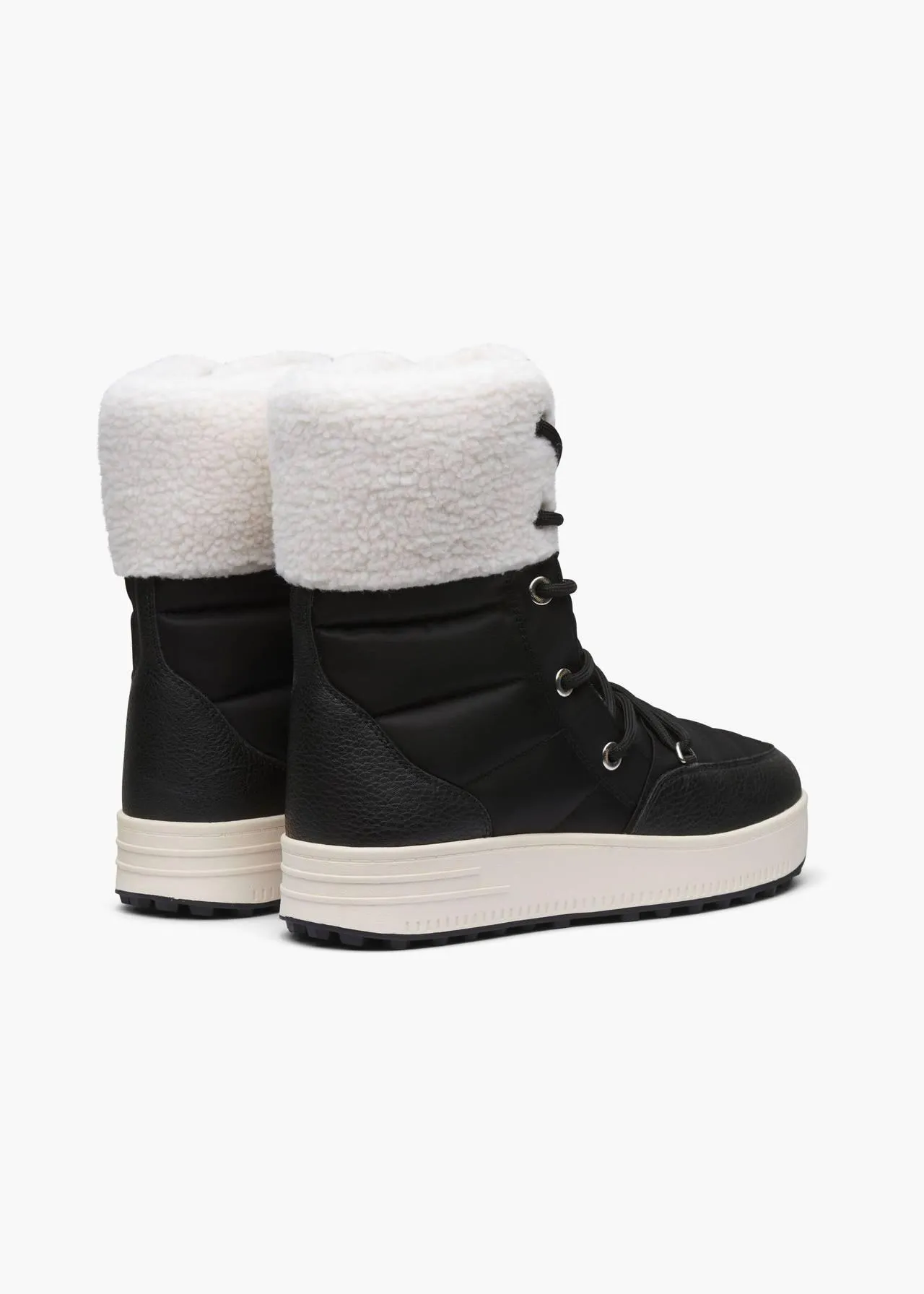 SWIMS - Women's Snow Runner High - Black/White