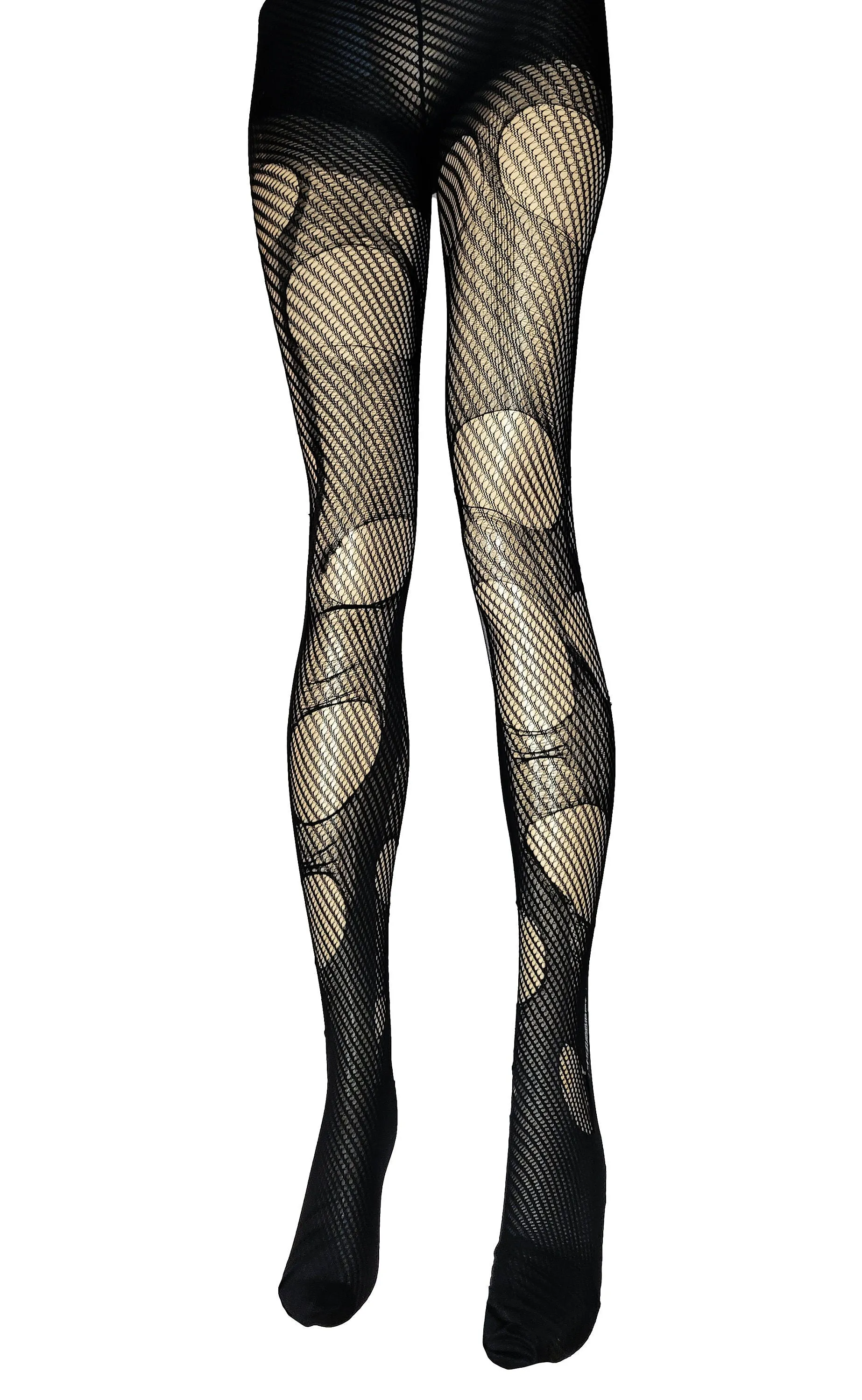 Tattered & torn fishnet tights | Swirl