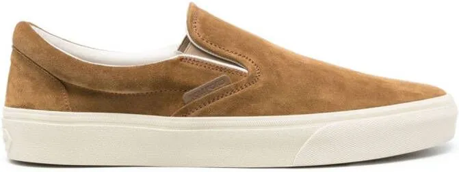 TOM FORD Jude slip-on suede sneakers Brown