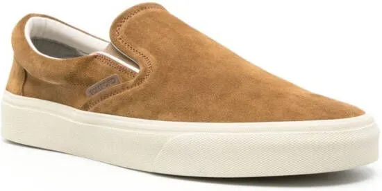 TOM FORD Jude slip-on suede sneakers Brown