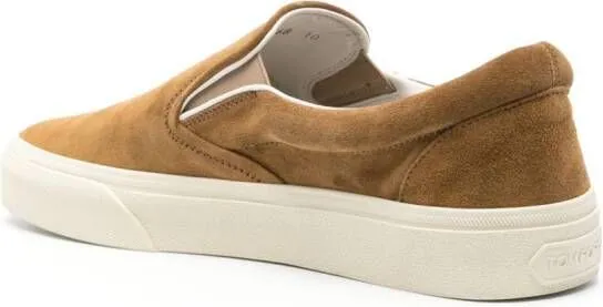 TOM FORD Jude slip-on suede sneakers Brown