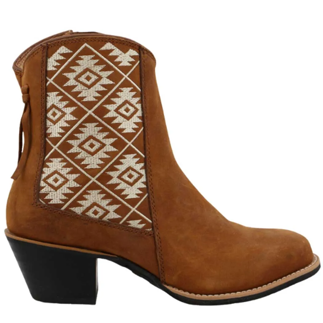 Twisted X 7'' Western Fashion Bootie Oiled Saddle & Tan (Women's)