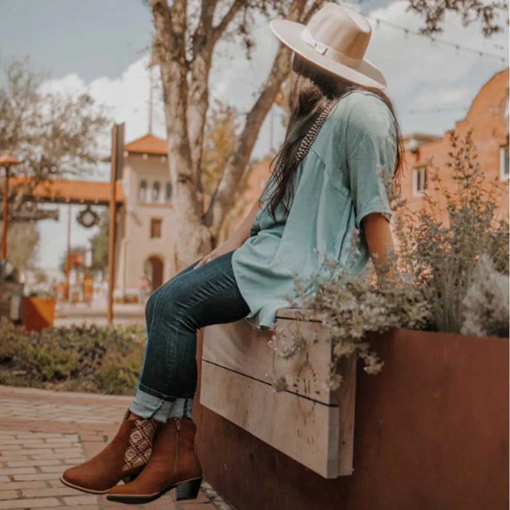 Twisted X 7'' Western Fashion Bootie Oiled Saddle & Tan (Women's)