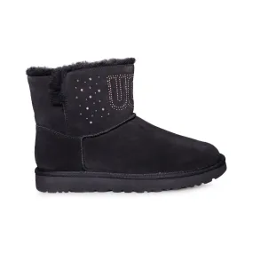 UGG Classic UGG Gem Mini Black Boots - Women's