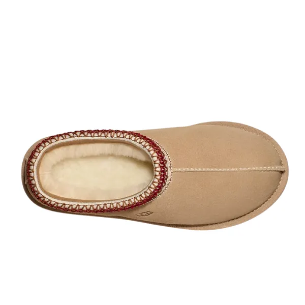 UGG Women's Tasman Slipper Sand/Dark Cherry