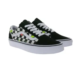 VANS Old Skool Women's Sneakers Fruit Checkerboard Skater Shoes VN007NTY281 Black/White/Multicolored